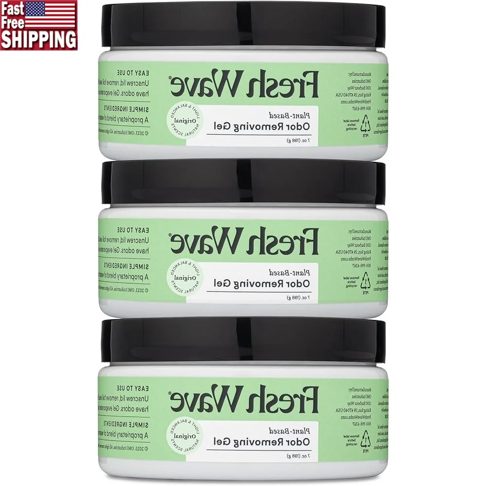 

Экологически чистый гель для удаления запаха, упаковка из 3 впитывателей запаха на растительной основе длится 15–30 дней, безопасный для дома и домашних животных