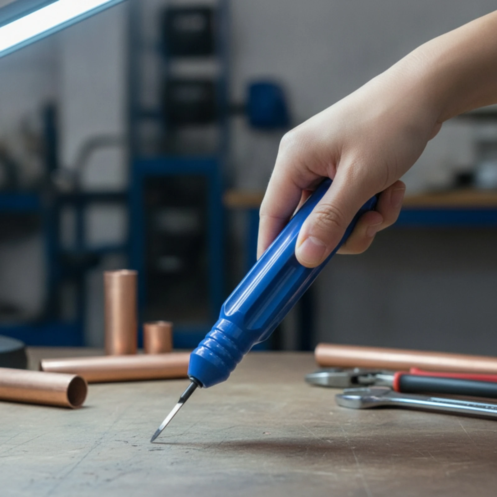 Pen-Style Deburring Blade Compact Deburring Blade Handheld Comfortable for Hobbyists, 3D Printing Cleanup, Model Making