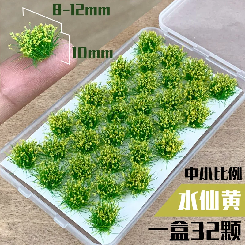 Simulation Blumen Gras Cluster Modell Miniatur Pflanzen Materialien für Sand Tisch/Garten Szene Layout Diorama Kits 32 Teile/schachtel – Detail 7