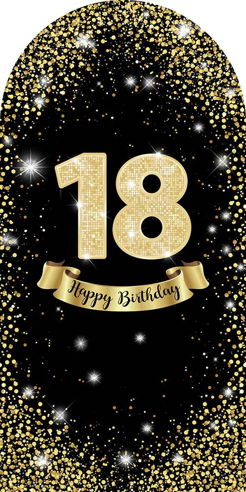 

Custom Age 2-Sided Diamond Glitter Kids Birthday Party Baby Shower Covers Chiara Arch Background Decor Photo Backdrop