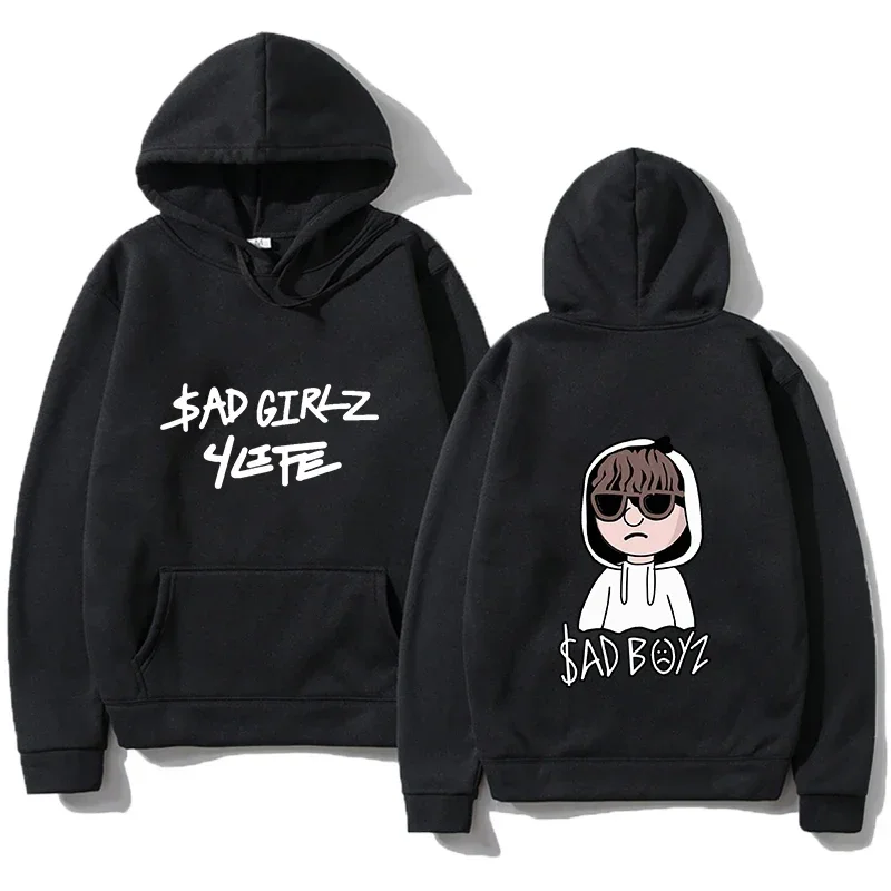 2024 Men's Sad Boys Printed Hoodies Harajuku Girls Hip Hop Pullover Fancy Music Gift Casual Loose Comfortable Sweatshirt