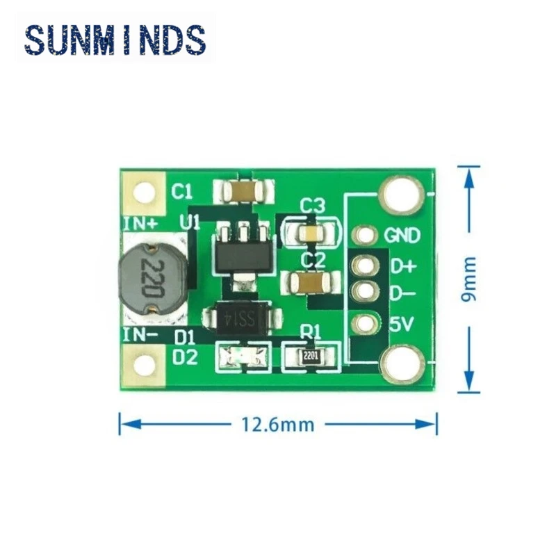 DC-DC booster Voltage regulator power module battery booster plate 0.9V~5V 5V mobile power boost