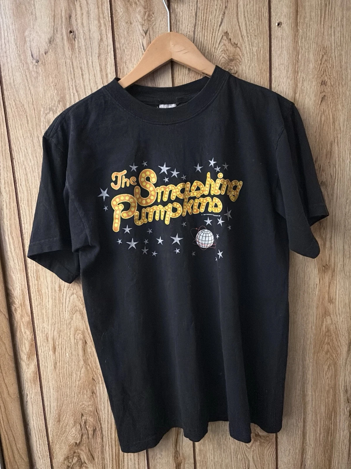 

Vintage 1996 Smashing Pumpkins Shirt Short Sleeve Unisex T Shirt Men Women Summer Casual Crew Neck Black Casual Cotton Tee