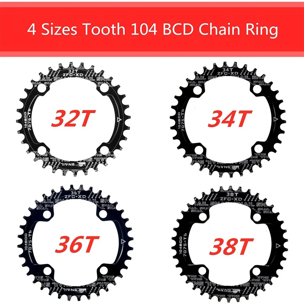 SNACanon-Plateau large et étroit, pédalier VTT commencerbWind, couronne ronde et nar, 32T, 34T, 36T, 38T, Msuspec, M410,M610,M670