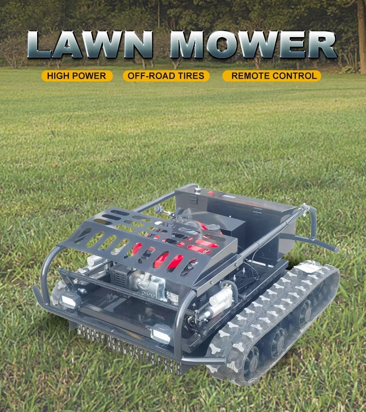 Cheap Price Crawler Remote Control Robot Lawn Mower Remote Control Slope Mower Self Propelled Gasoline Lawn Mower