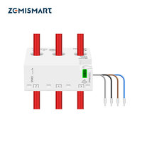 Zemismart Zigbee WiFi 3 Phase Energy Meter Power Monitoring Real-time Measure Consumption 63A Work with Tuya Smart Life