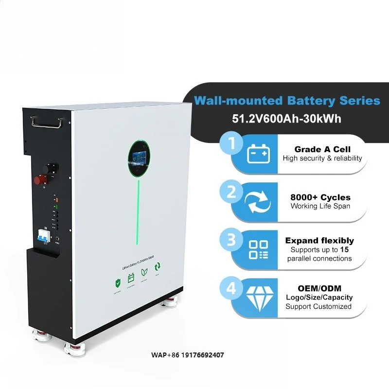 JM Factory ODM OEM 48V 51.2V 300Ah 400Ah 600Ah Rechargeable Battery Bank 15kwh 20kwh 30kwh Lithium Battery Pack