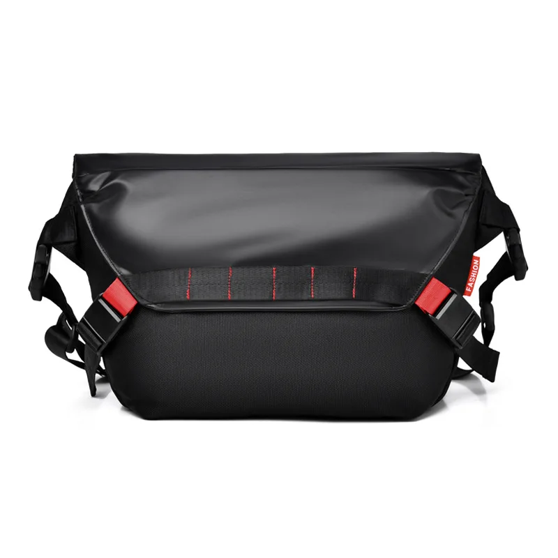 جديد الرجال سعة كبيرة Crossbody حقيبة صدر للرجال السيدات الترفيه التنقل حقيبة ساعي أكسفورد بولي PU التحكم ركوب الدراجات حقيبة كتف الدراجة