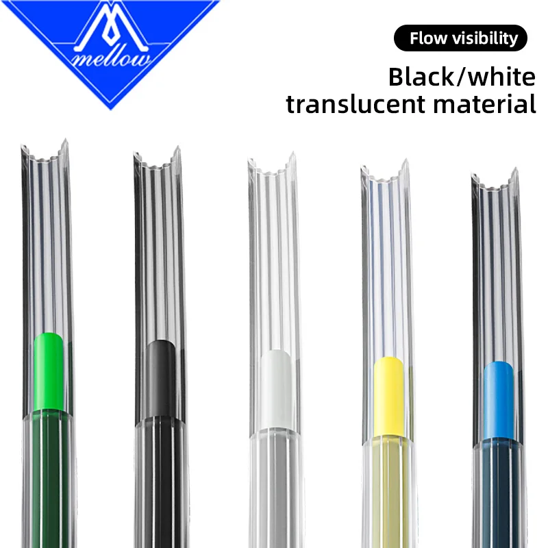 يانع نجمة على شكل المواد اليابانية أنبوب PTFE 4 مللي متر OD تفلونتو تدفق فائق النعومة لتقوم بها بنفسك طابعة ثلاثية الأبعاد لمختبر بامبو AMS Creality #5