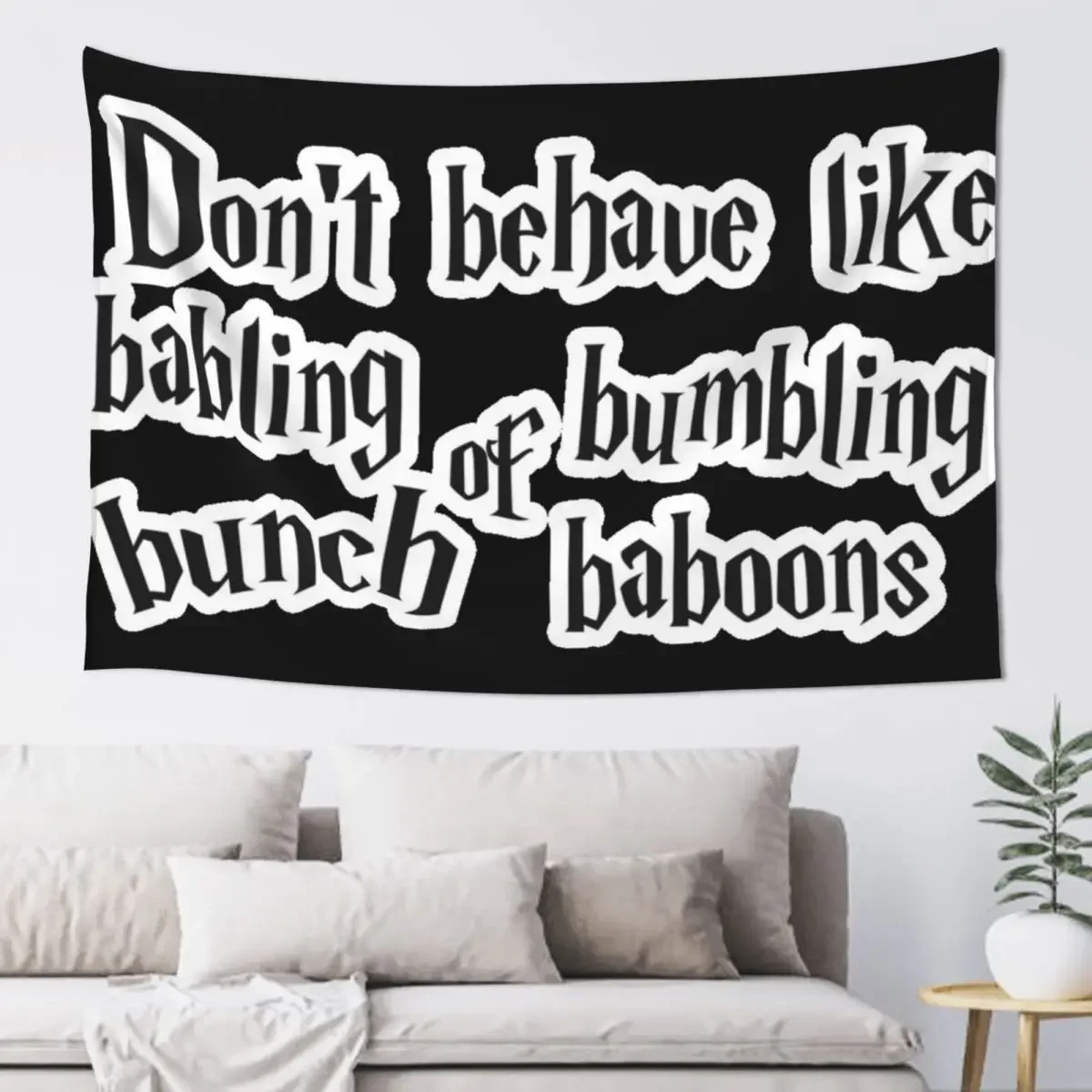 

Harry P babbling baboons 3/4 Sticker Nordic Home Decor Anime Decor Tapestry Wall Decor Hanging Mushroom Tapestry