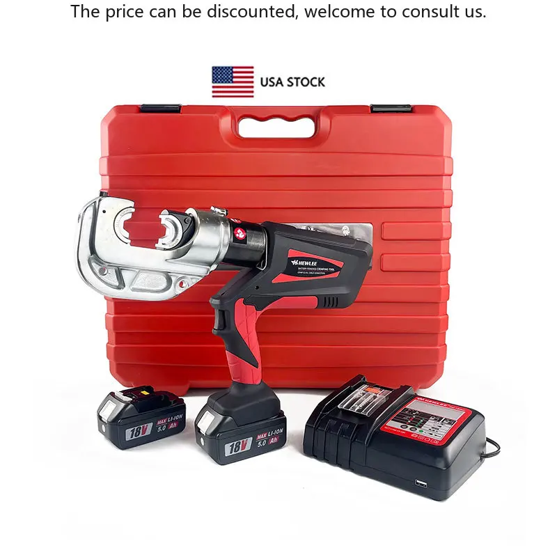 

HEWLEE HL-400B Battery Powered Hydraulic Crimping Tool For Crimping 16-400Mm Cable Copper And Aluminum Wire Crimping Pliers