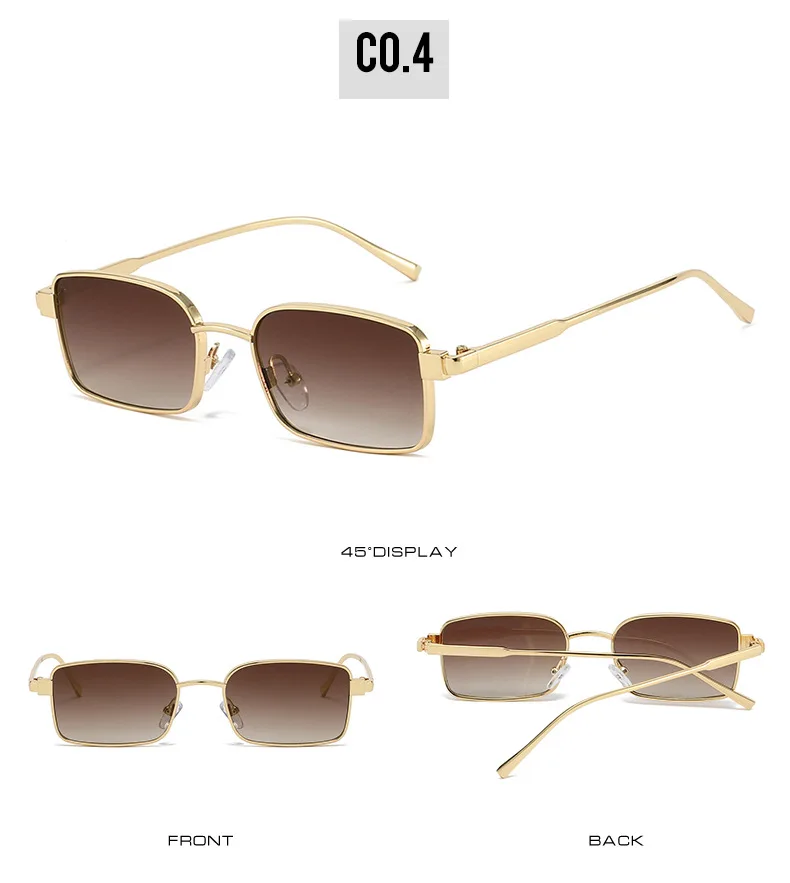 2025, vereinfachte rechteckige Sonnenbrille für Herren und Damen, Y2K-Legierung, Uv400, lässig, modisch, neue Sonnenbrille – Detail 10