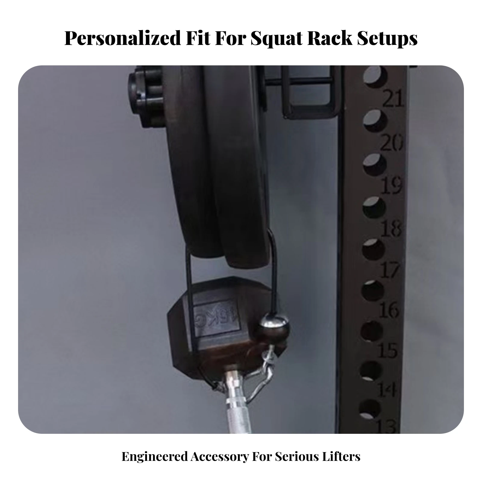 Fitness Gear Cylindrical Tooltool-Less Installation Squat Rack Weight Pin Metal Weight Plate Holder Pin - view 5