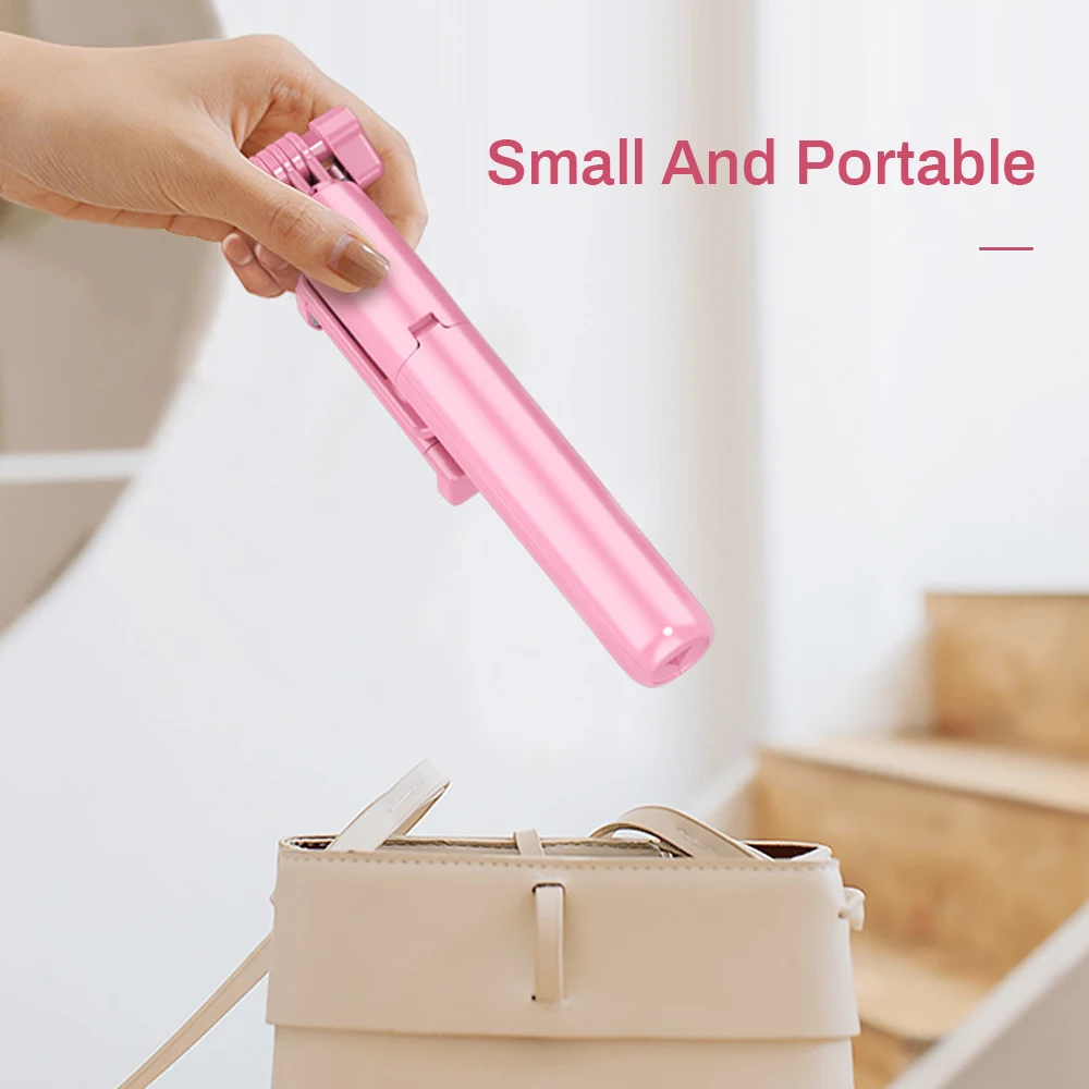 4in1 سماعة لاسلكية تعمل بالبلوتوث متوافقة مع عصا سيلفي LED مصباح حلقي قابل للتمديد محمول Monopod Live Tripod لهاتف iPhone Android