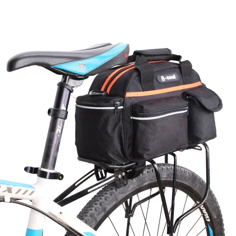 Bolsa de rack traseiro para bicicleta MT Bolsa de assento traseiro transportada à mão ou transportada no corpo