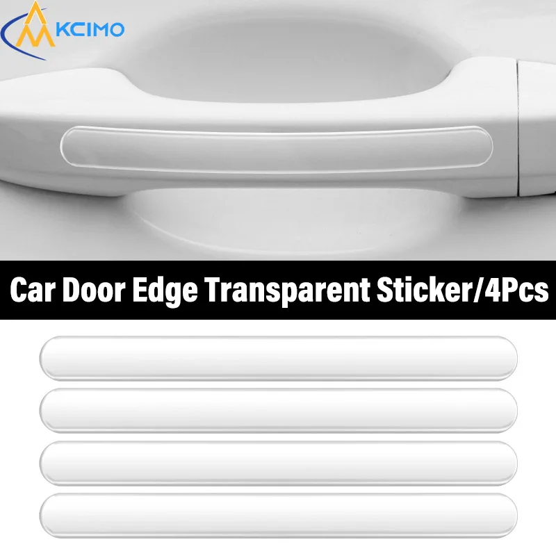 

4Pcs Car Door Edge Transparent Anti Scratch Wear-resistant Protection Strips Universal Mirror Anti-collision Protector Sticker