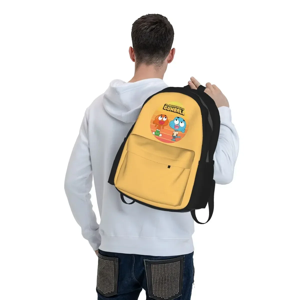 The Amazing World Of Gumball Cartoon Backpack Boys Girls BookBag Children School Bag Laptop Shoulder Bags for Men Women
