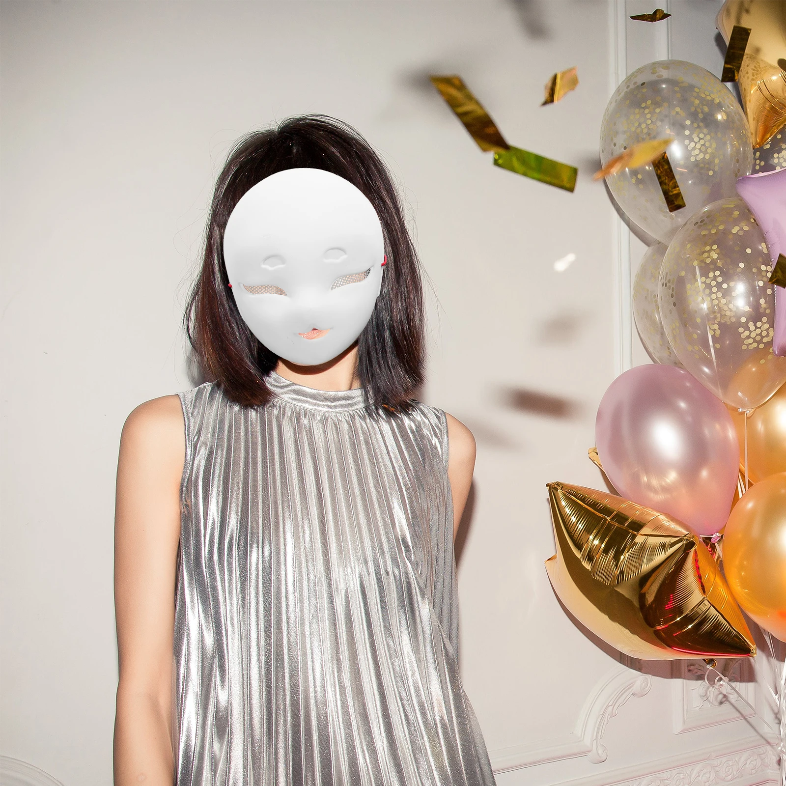 

Paintable PVC Masks Fox White Blanks DIY Masquerade Lightweight Comfort Craft Party Accessories Prom Decorations Net