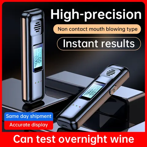 Portable Non-Contact Alcohol Tester with LED Screen Display Alcoholmeter Alcohol Tester Accuracy Breathalyzer Diagnostic Tool