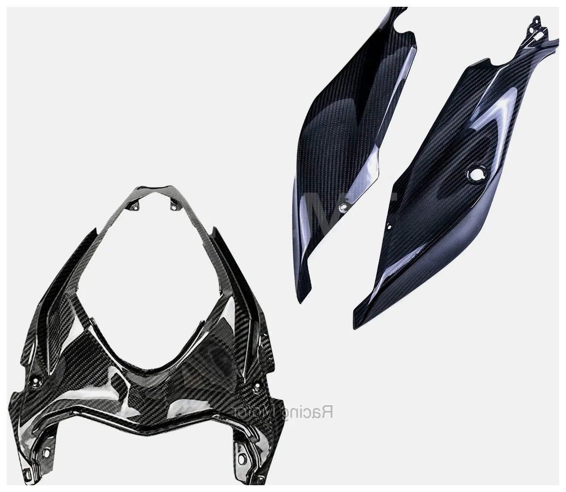 Customized Bodywork Fairing Set - Carbon Fiber Motorcycle Rear Seat Side Fairing Cowl Panel Fit For KAWASAKI Ninja 400 Ninja400