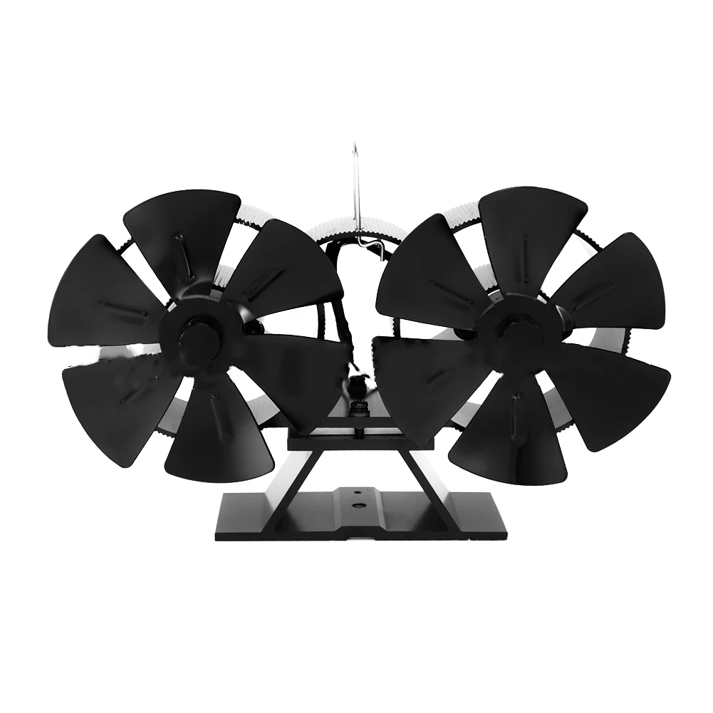 Air Volume Fan Furnace Fan 160-220 Air Volume Double-circle Design Large Heat Dissipation Energy Saving Stove Fan