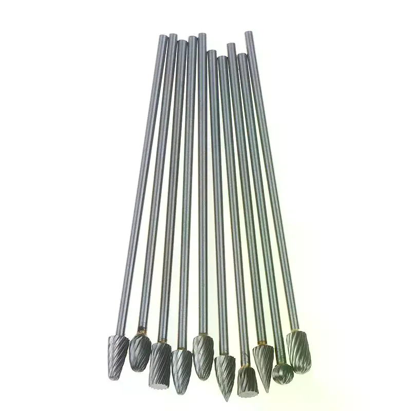 

3x6x100mm Long Single Cut Solid Carbide Rotary Burrs Set Rotary Tools Rotary Burrs Hard Alloy Rotary File Polishing Head
