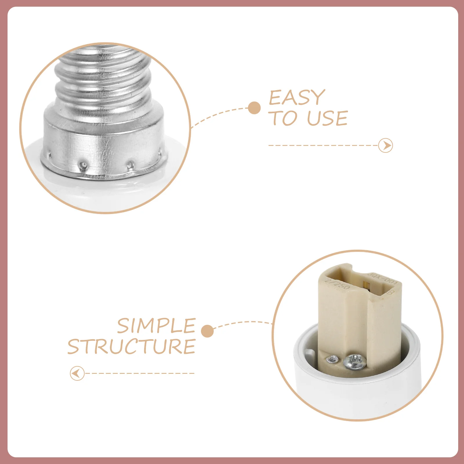 E14 To G9 Light Bulb Socket Converter Lamp Holder Adapter For Ceiling Fan Pendant Lighting Durable Heat Resistant