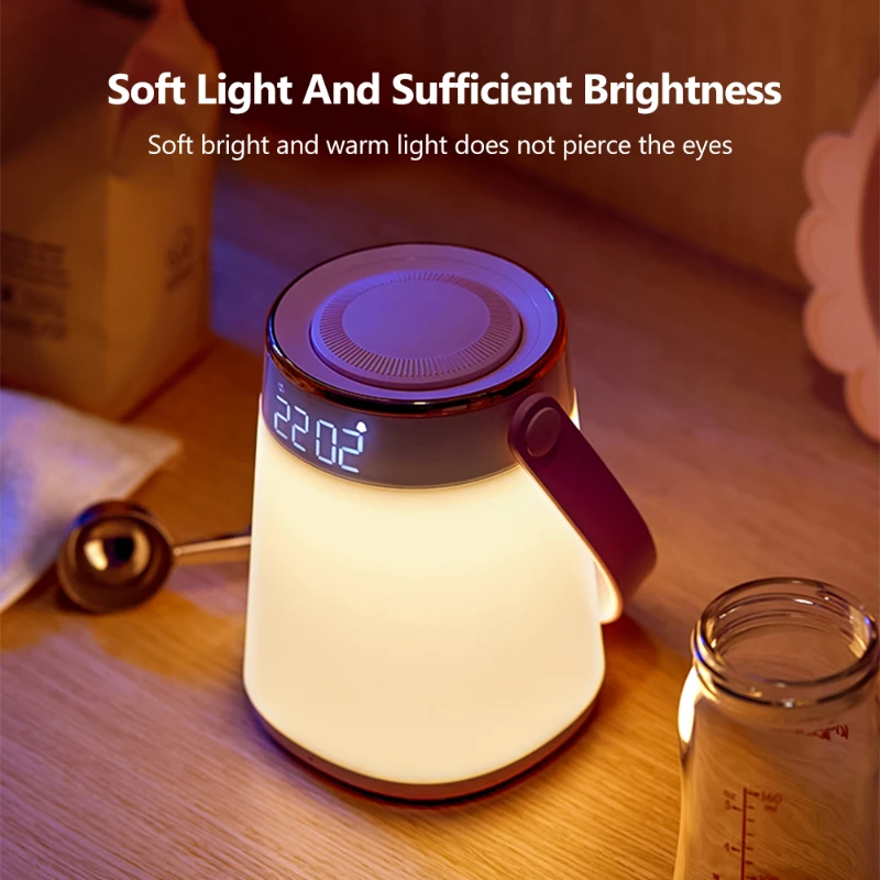 Imagem -04 - Xiaomi-mijia Led Recarregável Night Light Temporização Exibição de Temperatura Escurecimento Stepless Portátil Eye Table Lamp Lâmpada Interior