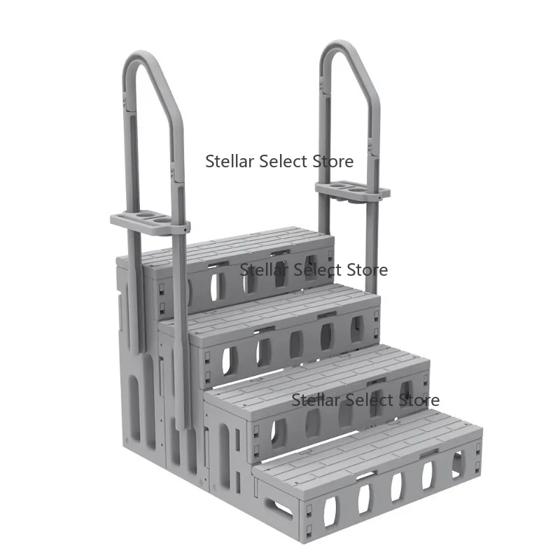 Four Step New CH PE Material Ladder Back Spa Pool Ladder Model S04