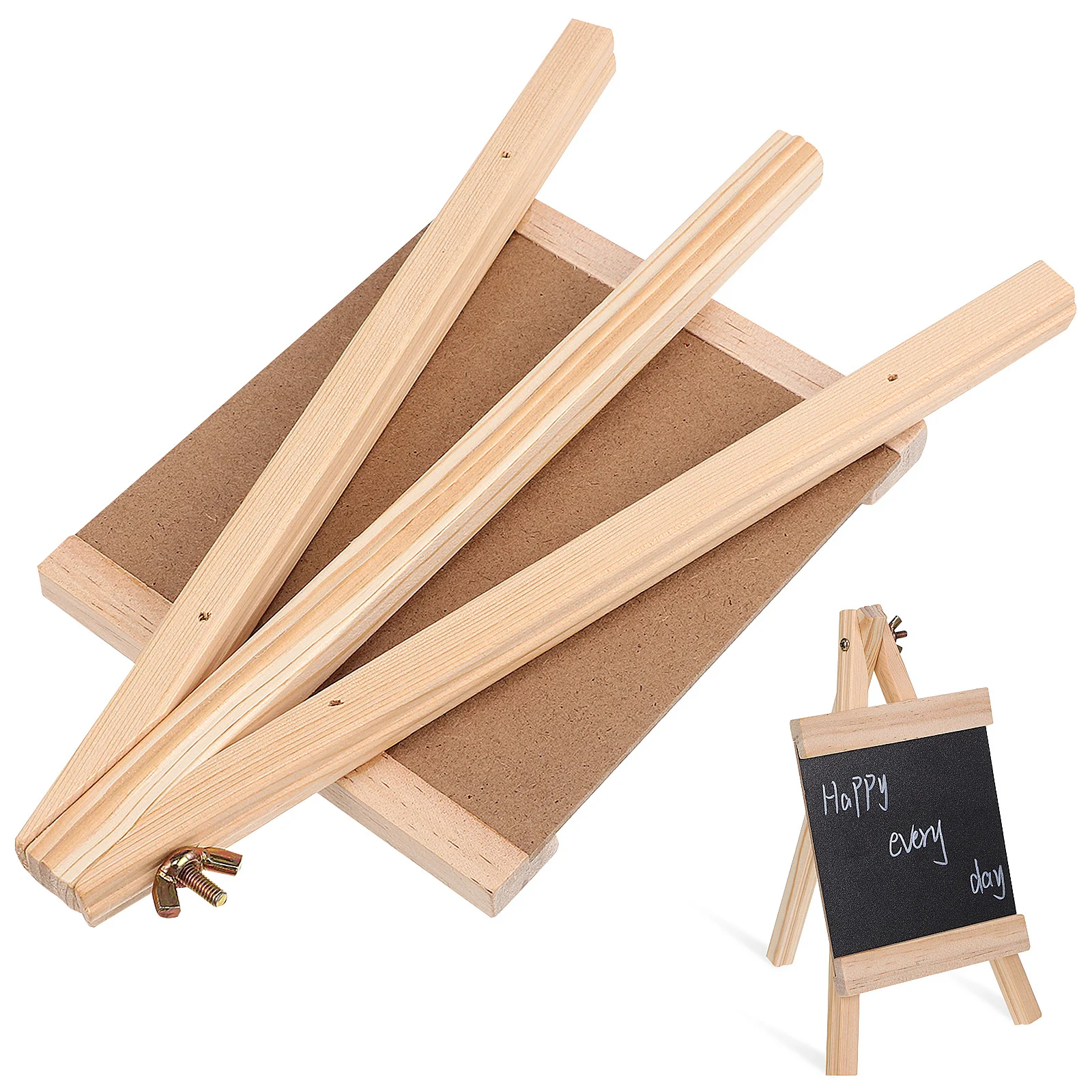 1 قطعة السبورة الخشبية الصغيرة منضدية تسجيل مع حامل لمطعم الحلوى الجدول الديكور السبورة تسجيل #1