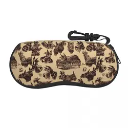 Custom Scottish Terrier Shell Glasses Case Unisex Cool Scottie Dog Eyeglasses Case Sunglasses Protector Box