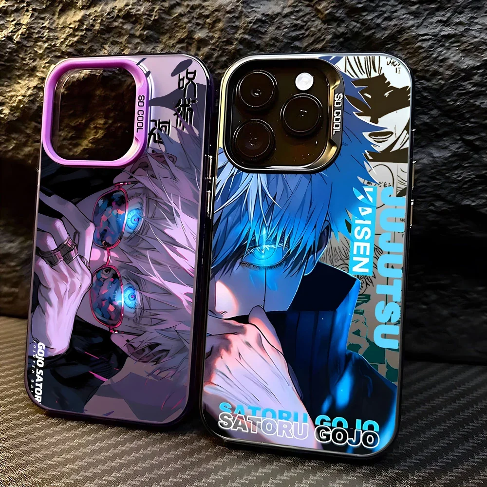 Jujutsu Kaisen Satoru Gojo Phone Case For iPhone 15 14 13 12 11 Pro Max X XR XSMAX 8 7 Plus Candy Matte Shockproof Back Cover