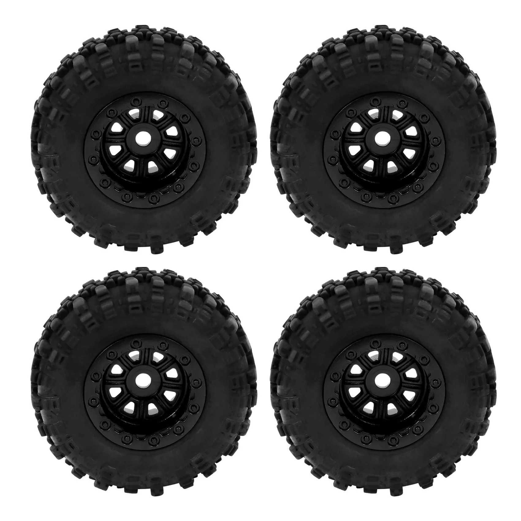 B78B-4PCS 47X18mm 휠 림 타이어 타이어 세트 Axial SCX24 90081 AXI00001 1/24 RC 크롤러 자동차 업그레이드 부품 액세서리
