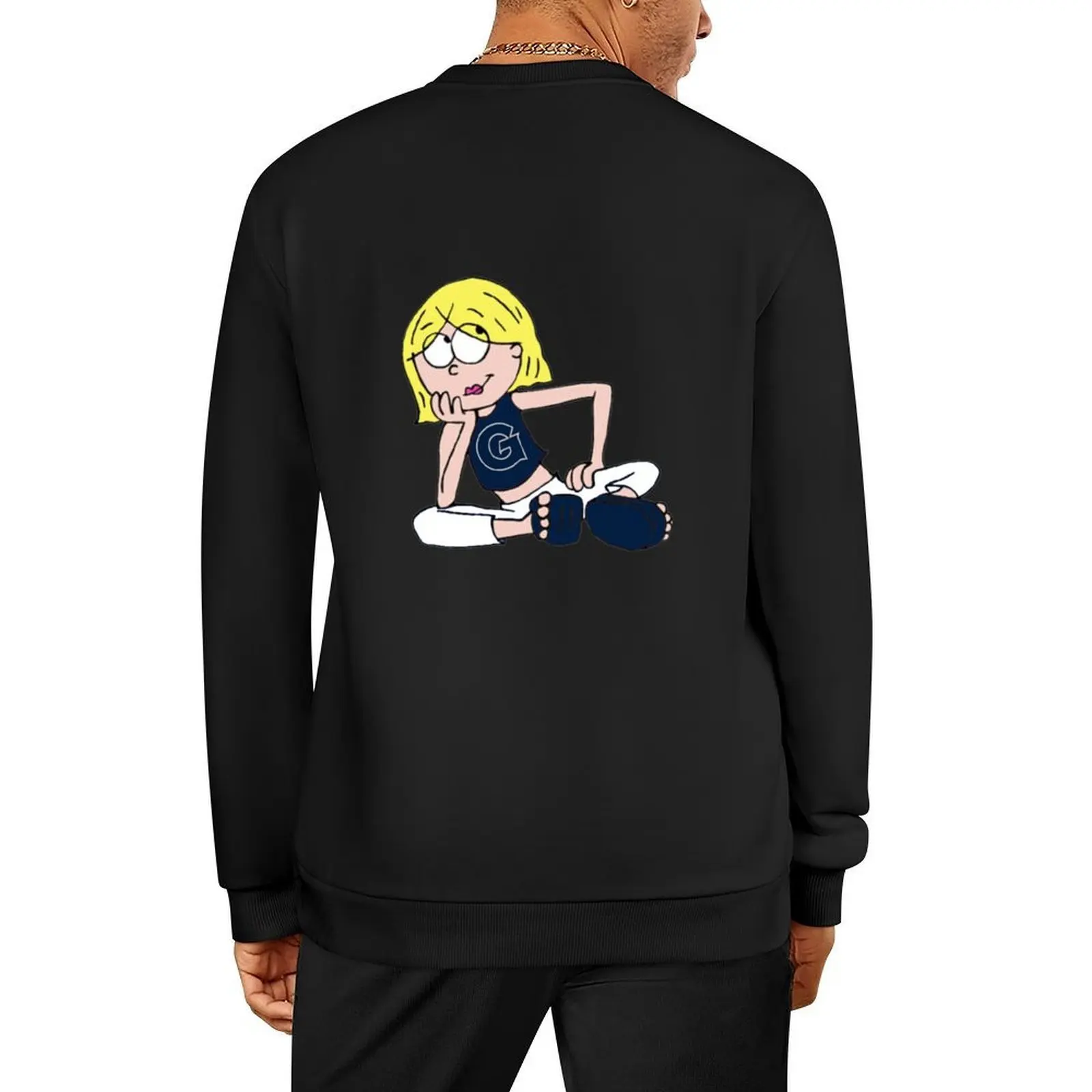 

Georgetown Lizzie McGuire sticker Pullover men's autumn clothes anime clothing korean autumn clothes autumn clothes pullover