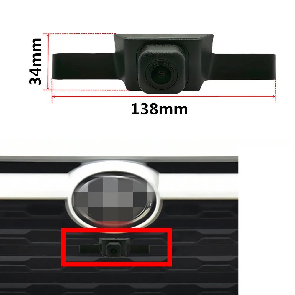 AHD 1080P Fisheye CCD Car Front View Parking Positive Logo Camera For Toyota RAV4 XA50 2019 2020 2021 Night Vision Waterproof