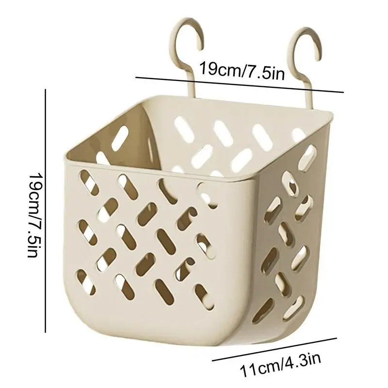 Wall-Mounted Plastic Laundry Basket Folding Dirty Clothes Toy Storage Basket Box Collapsible Household Bathroom Sundrieslaundry