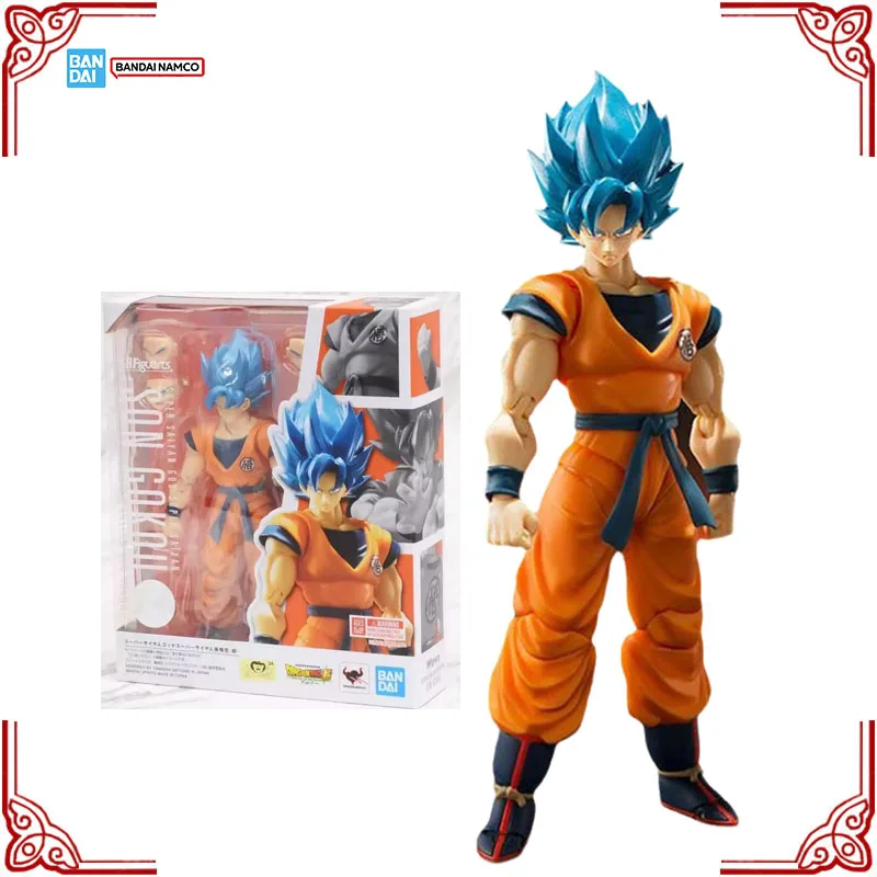 

In Stock Genuine Bandai Dragon Ball Super Model Kit SHF God Super Saiyan Son Gokou Anime Action Figure Collection Model Toy Gift
