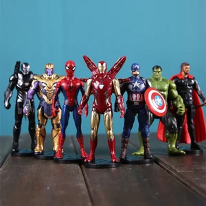 ZD Asli Avengers Iron Man Spider Man Green Goblin Racun 2099 Thor Kapten Amerika Thanos Hulk Mesin Perang Aksi Figur Mainan 10 legenda marvel penjualan terbaik thanos - №