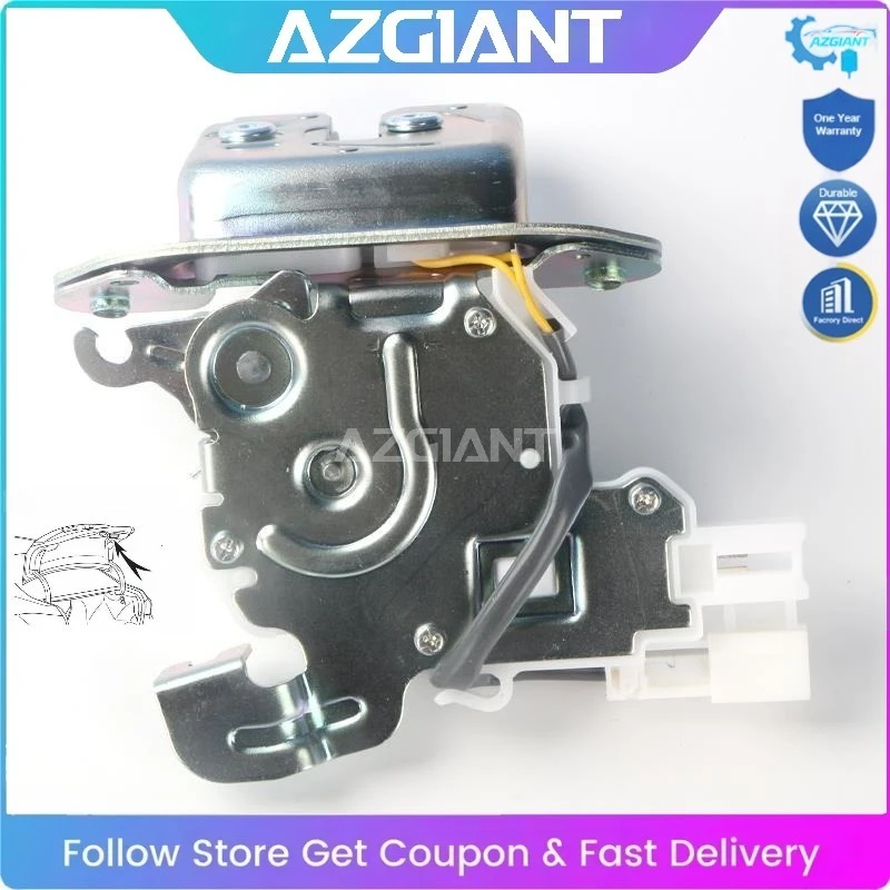 

AZGIANT for 2015-2020 Honda HR-V Car Rear Trunk Lid Tail Gate Latch Lock Actuator Replace 2+2 Pin EXCAT FIT OE#74800-T5A-J01