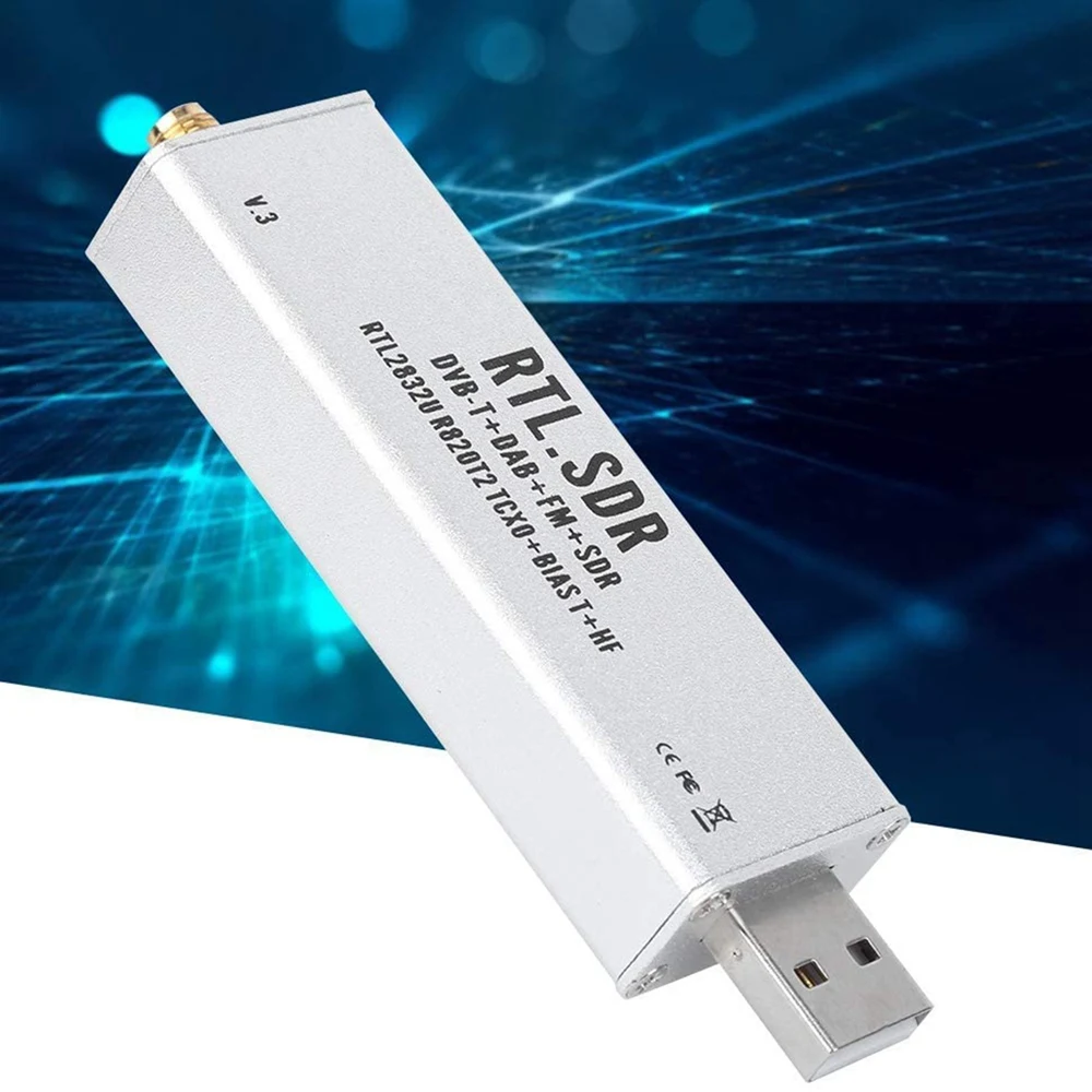 

Full Band Receiver, SDR Radio Communication System 0.1MHz‑1.7GHz for XP / Win10 / An-Droi jasmine