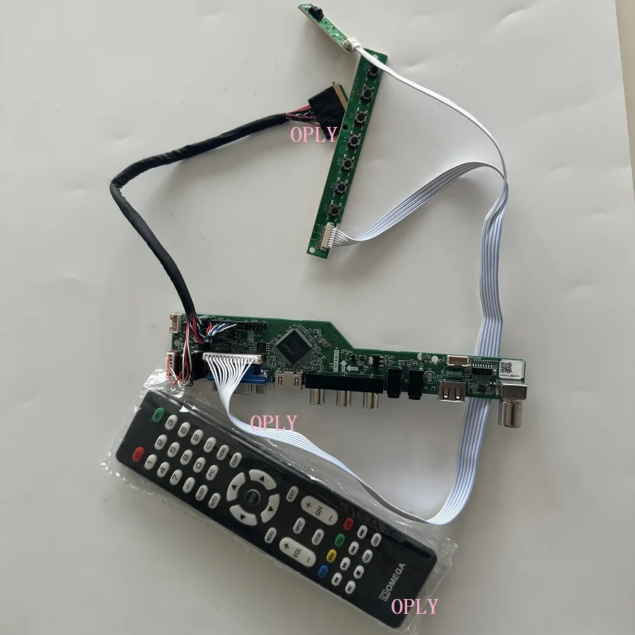 Kit de placa controladora de TV para LG LP156WHB LTN156AT02 LP156WHB-TLA1 1366x768 15,6 pulgadas, panel LED, pantalla compatible con HDMI, RF, USB, AV, VGA