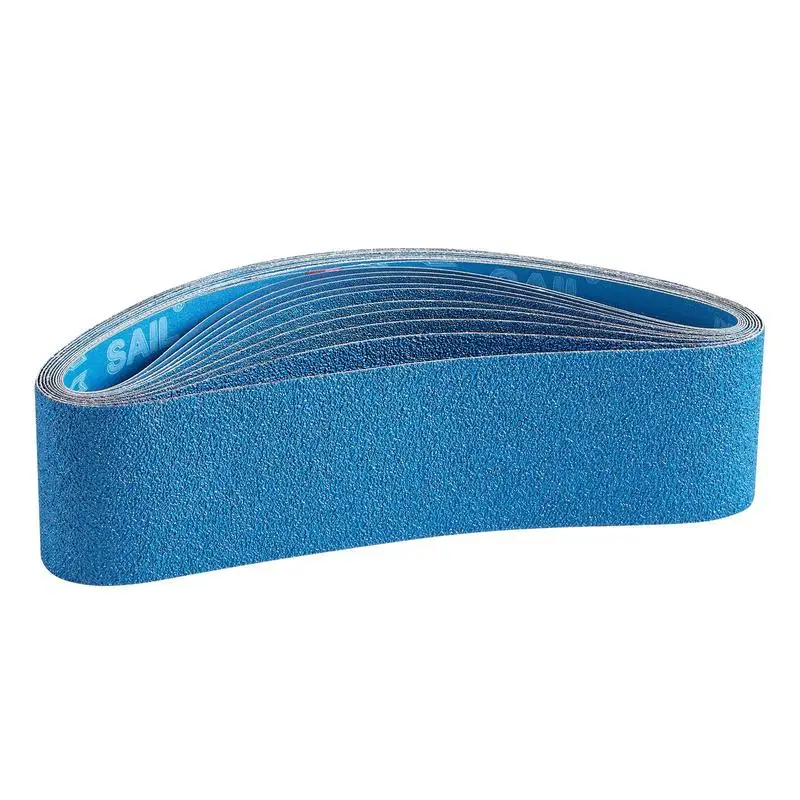 

Sanding belts, 100x915mm, 10 pcs. (2 each with 40/60/80/120/240 grit), made of silicon carbide, belt sandpaper for belt sanders, for metalworking, composites & plastic finishing