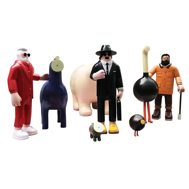 

FRP brand perception character cartoon sculpture city sketch decoration ornament square shopping abstract doll