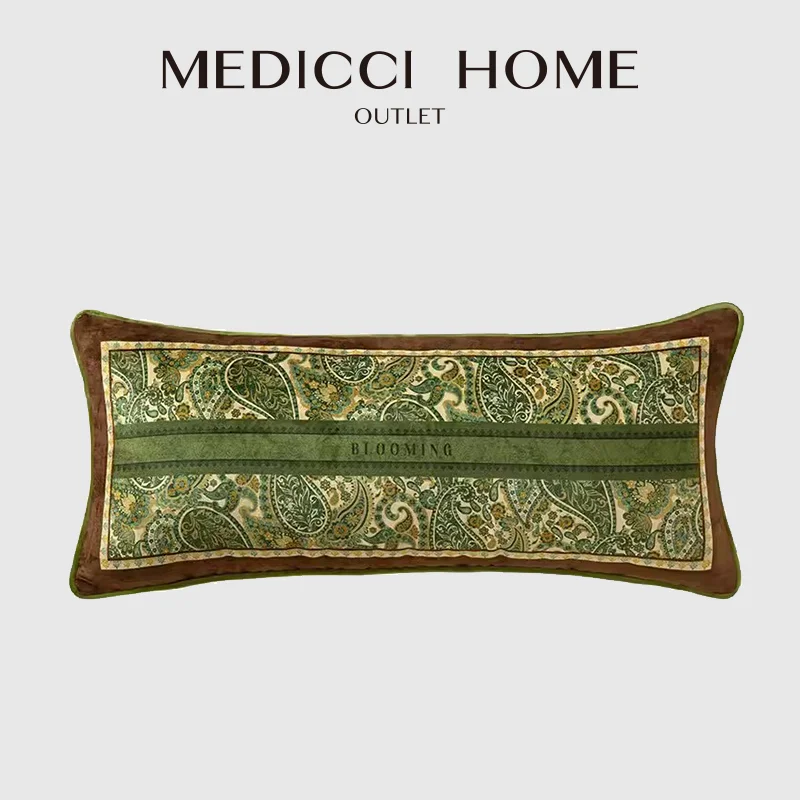 Medicci Home Argentine styl plemienny poszewka na poduszkę lędźwiową Paisley Geomtery dekoracyjna poszewka na poduszkę 30x70cm nowoczesny wystrój