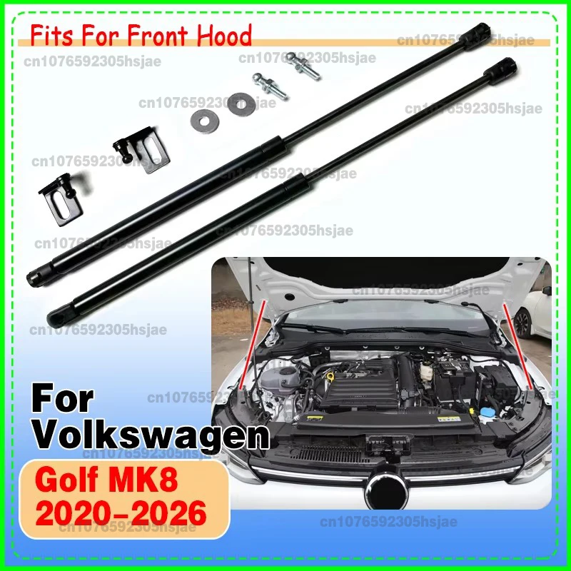 Car Strut Bars for VW Volkswagen Golf MK8 2020-2026 Refit Bonnet Hood Gas Shock Absorber Lift Support Rod Accessories