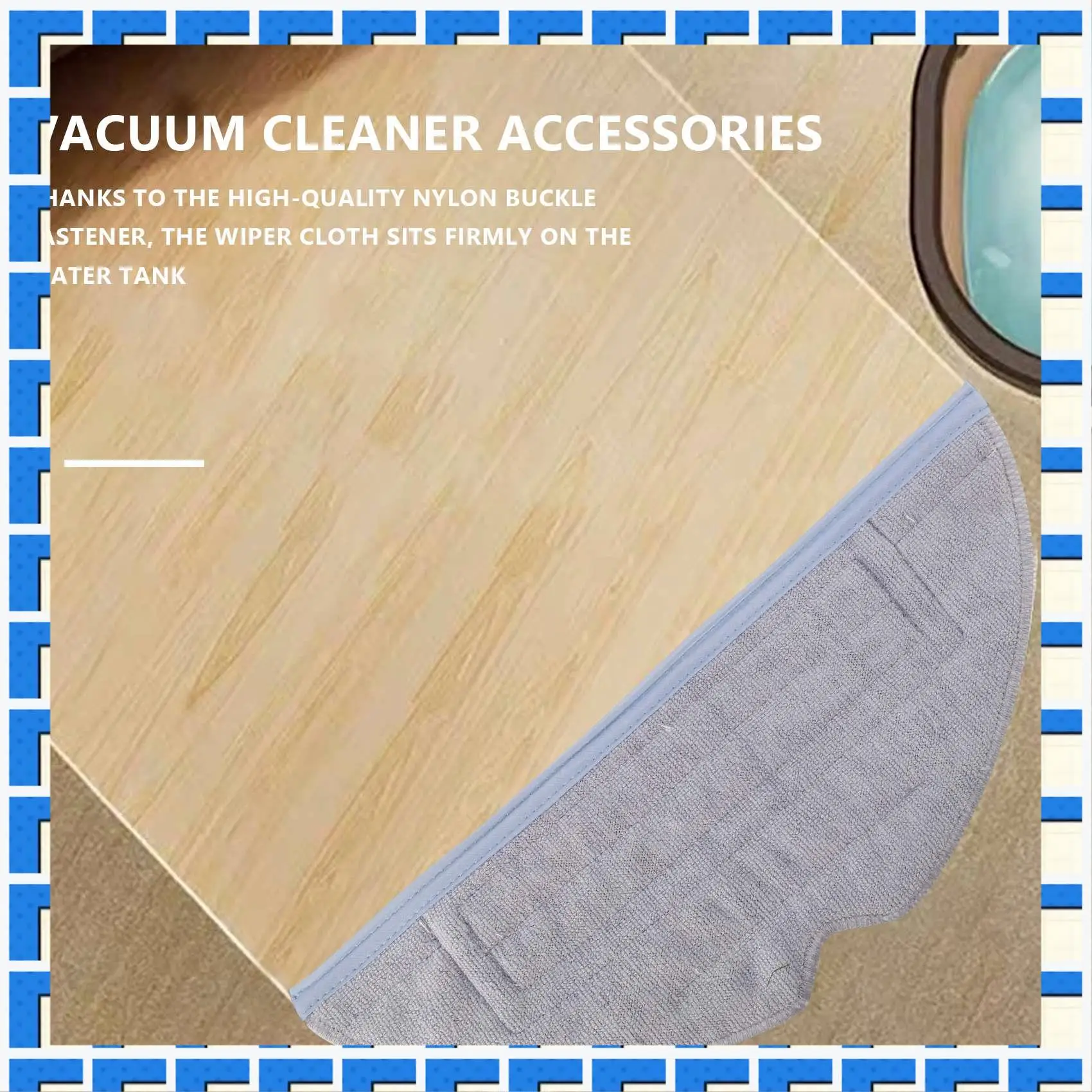 

ABNG Pack Of 6 Replacement Wipes For Roborock S7 S7 Plus Microfibre Cloths For Roborock T7 And T7 Plus Cleaning Cloths