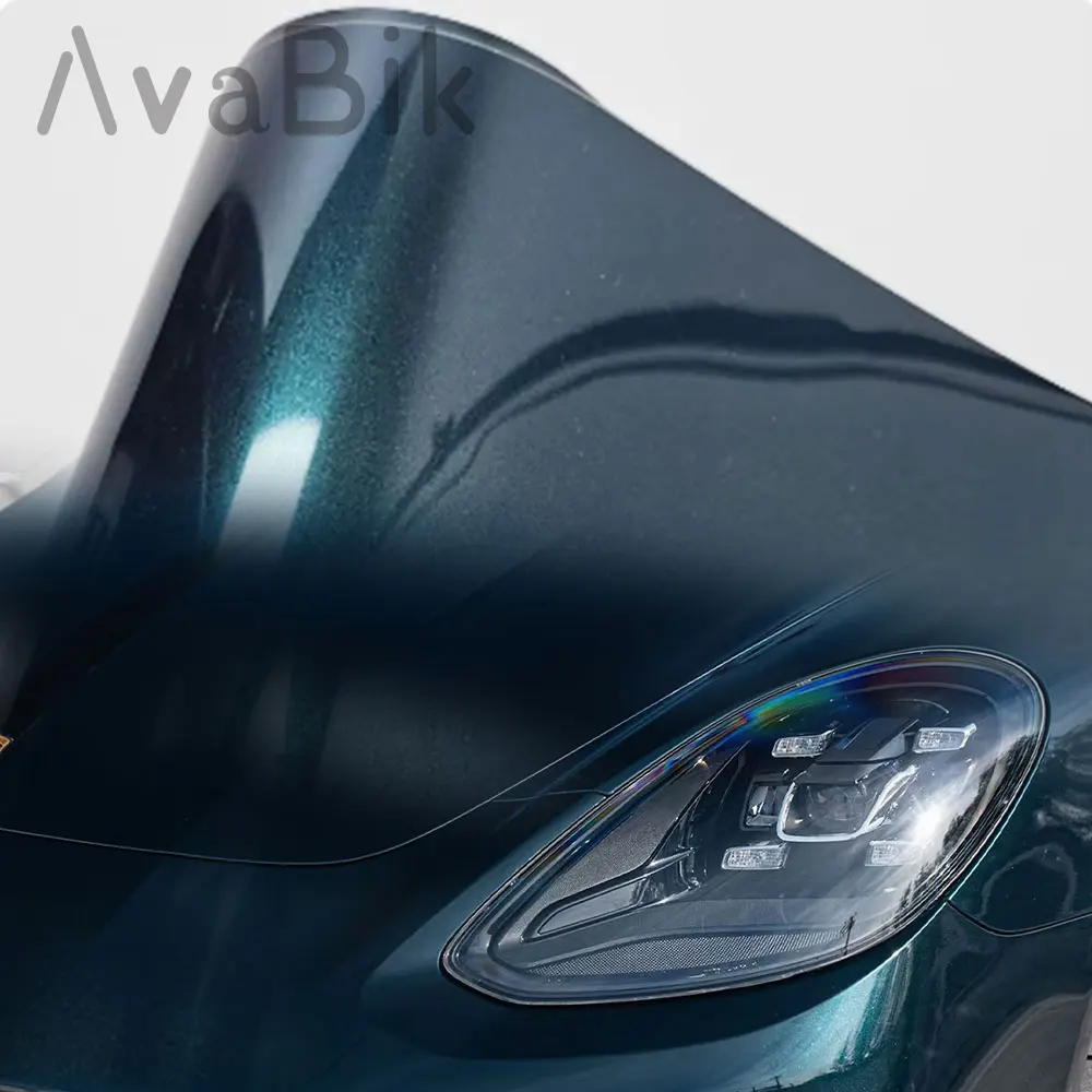 

High Glossy Chameleon Diamond Aurora Green Car Vinyl Wrap Film for Car roof auto Body cover Motorcycle Decorative Stickers PET