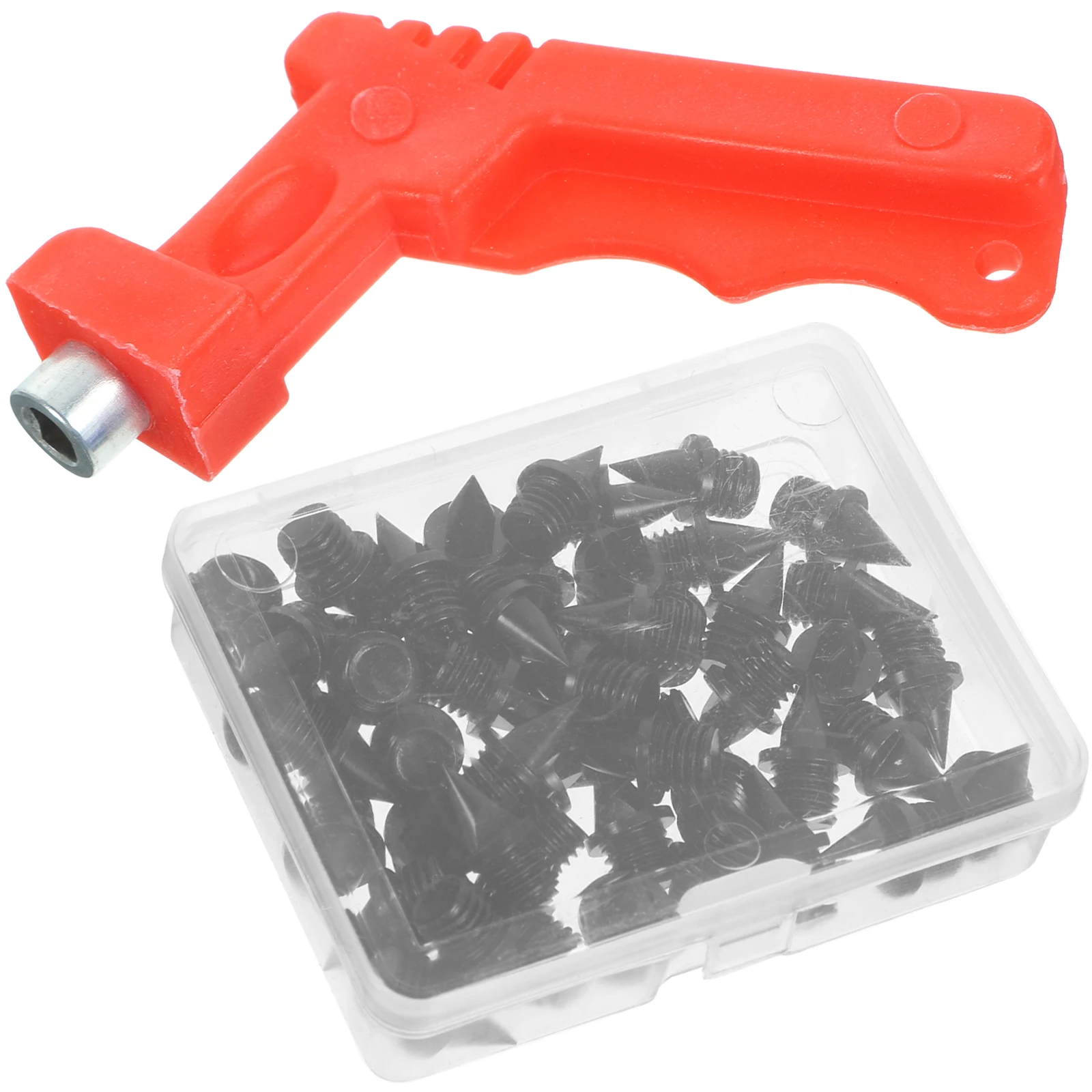 

1 set Carbon Steel Track Spikes Replacement Running Shoes Grips Slip Resistant Screws for Outdoor Sports Spike Wrench Included
