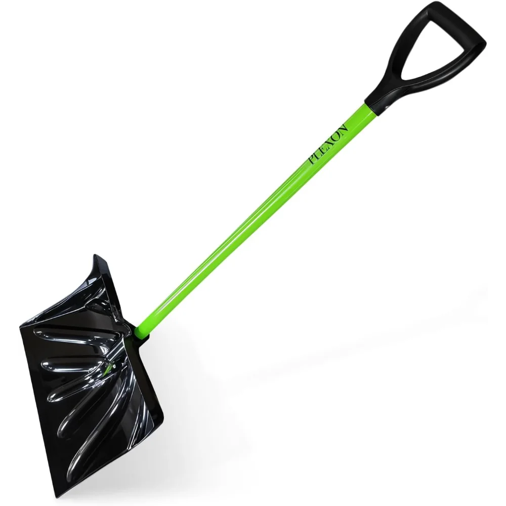 

48" Plastic Snow Shovel, Ergonomic Lightweight with D-Grip Handle for Driveways and Cars