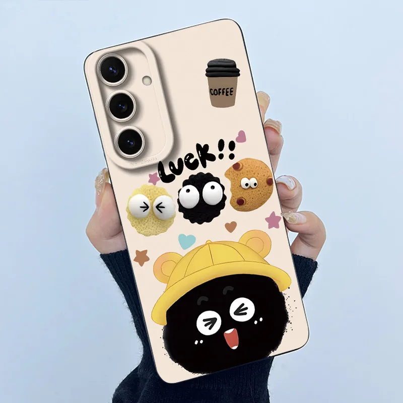 Fall Für Galaxy S25FE Nette Panda Süße Mädchen Katzen Silikon Weiche Rückseitige Abdeckung Für Samsung Galaxy S25 FE 5G stoßstange Schutzhülle